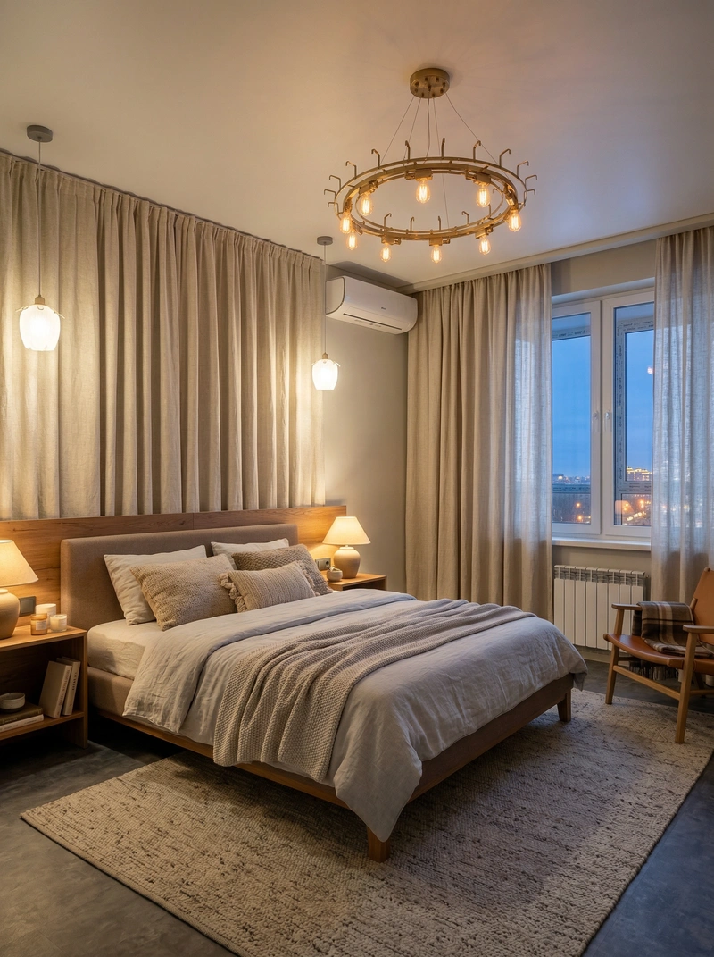 Дизайн интерьера в стиле Хюгге — Гостиная от нейросети RoomGPT