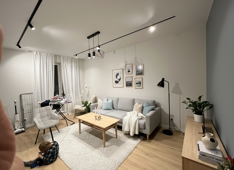 Дизайн интерьера в стиле Хюгге — Гостиная от нейросети RoomGPT