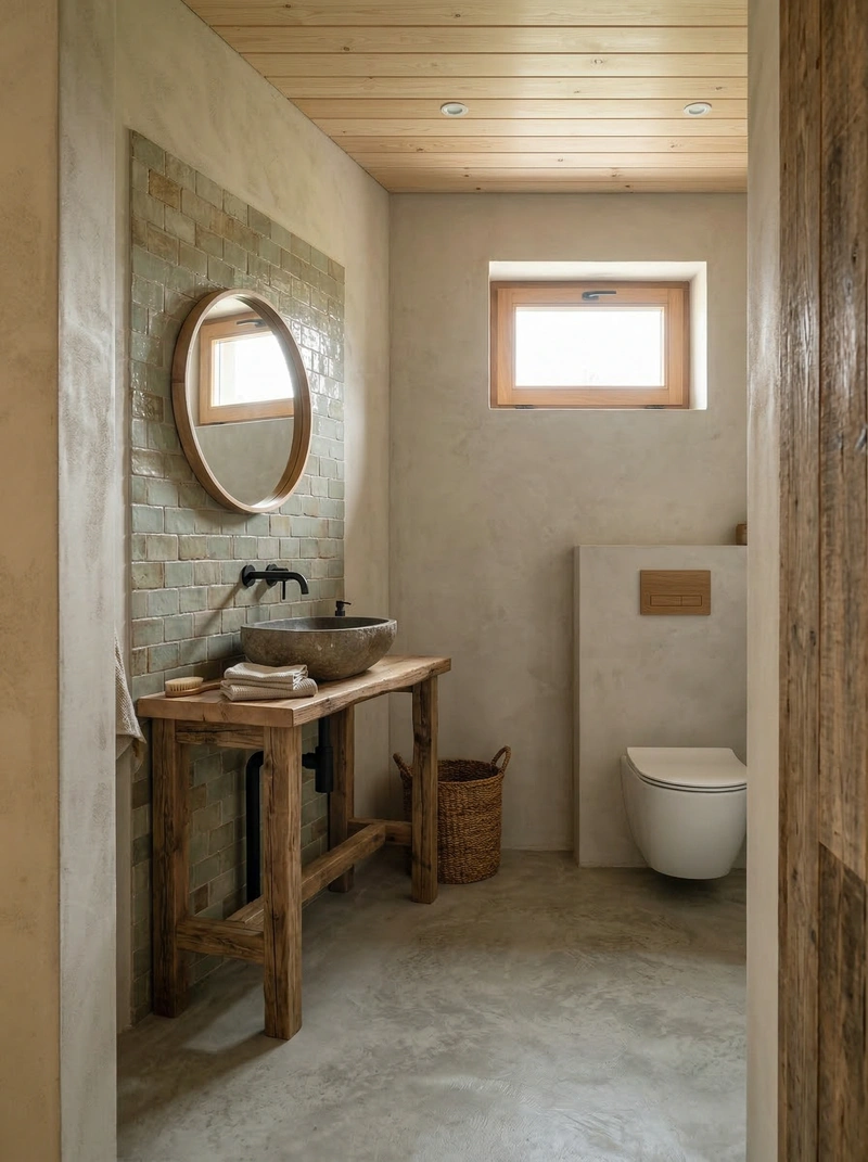 Дизайн ванной в стиле Без стиля — фото интерьера от нейросети RoomGPT