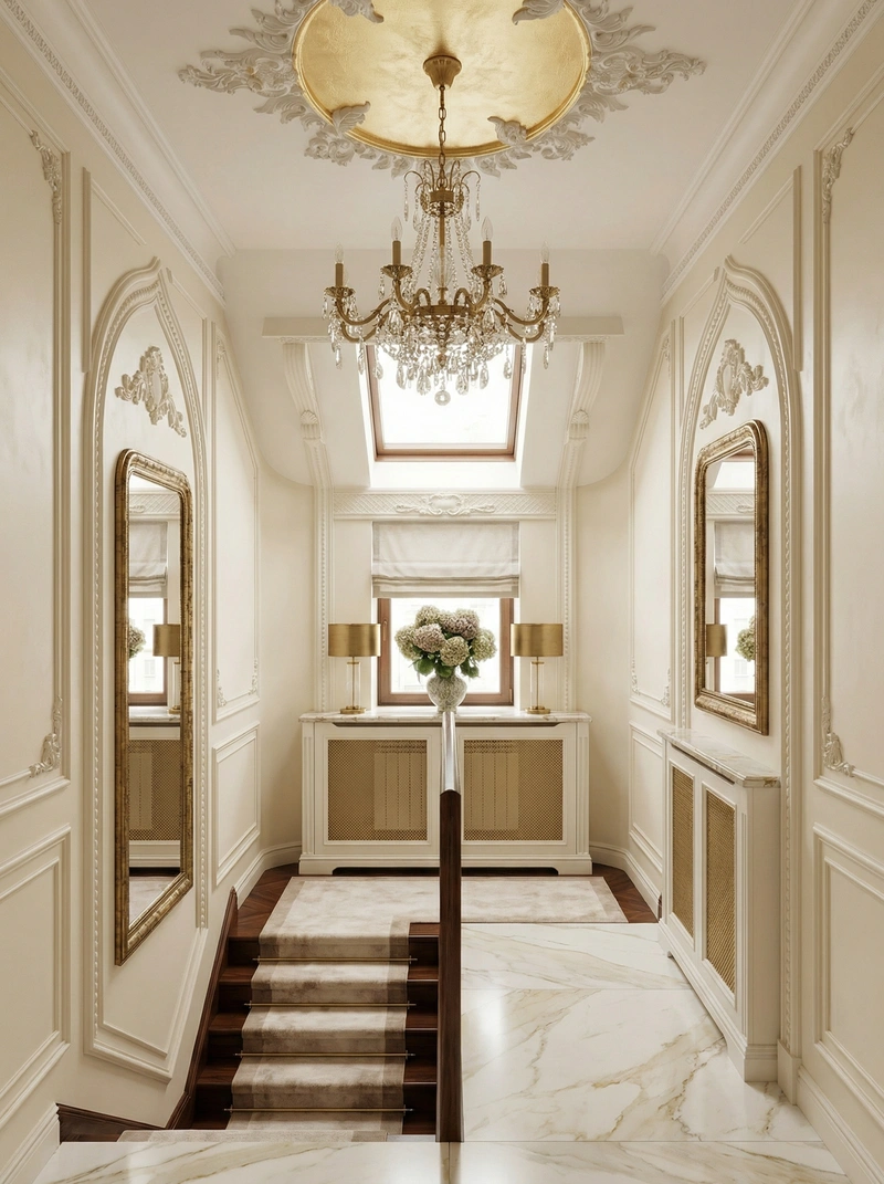 Дизайн интерьера в стиле Классика — Прихожая от нейросети RoomGPT