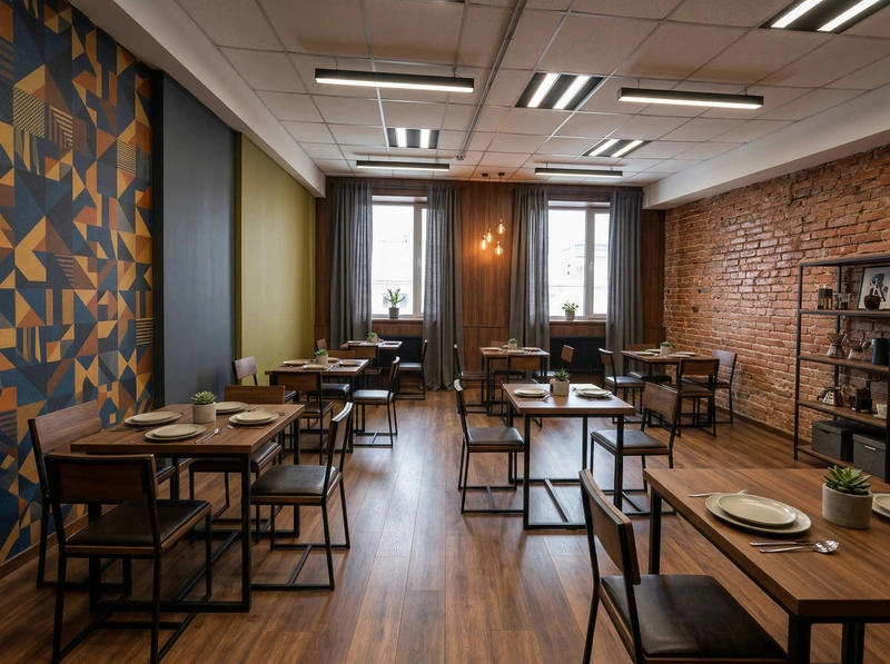 Дизайн кухни в стиле Лофт — фото интерьера от нейросети RoomGPT