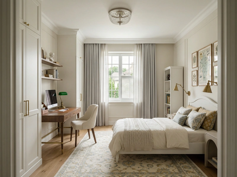 Дизайн детской в стиле Классика — фото интерьера от нейросети RoomGPT