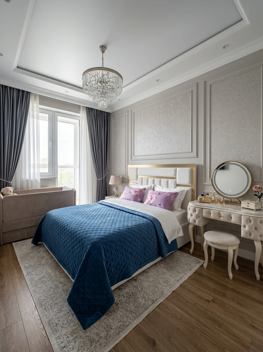 Дизайн гостиной в стиле Классика — фото интерьера от нейросети RoomGPT