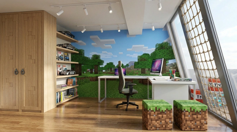 Дизайн детской в стиле Без стиля — фото интерьера от нейросети RoomGPT