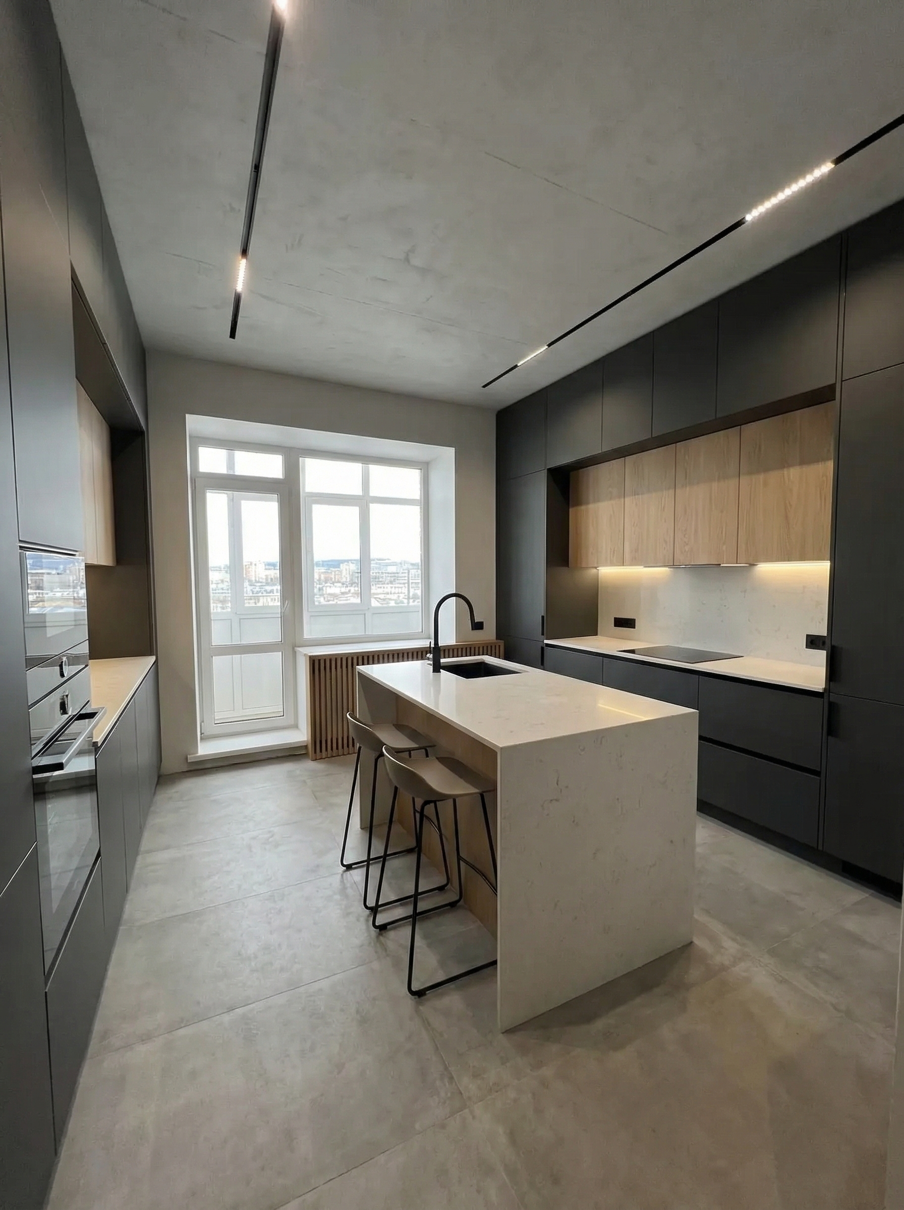 Дизайн кухни в стиле Минимализм — фото интерьера от нейросети RoomGPT