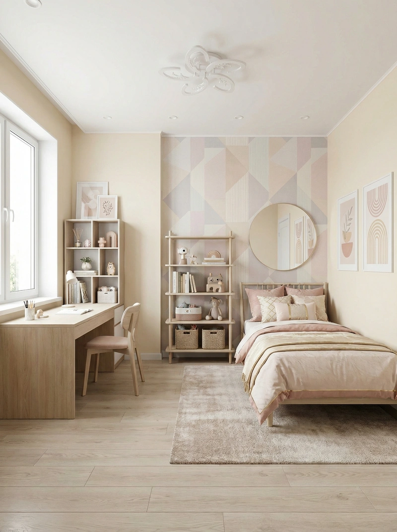 Дизайн интерьера в стиле Контемпорари — Детская от нейросети RoomGPT