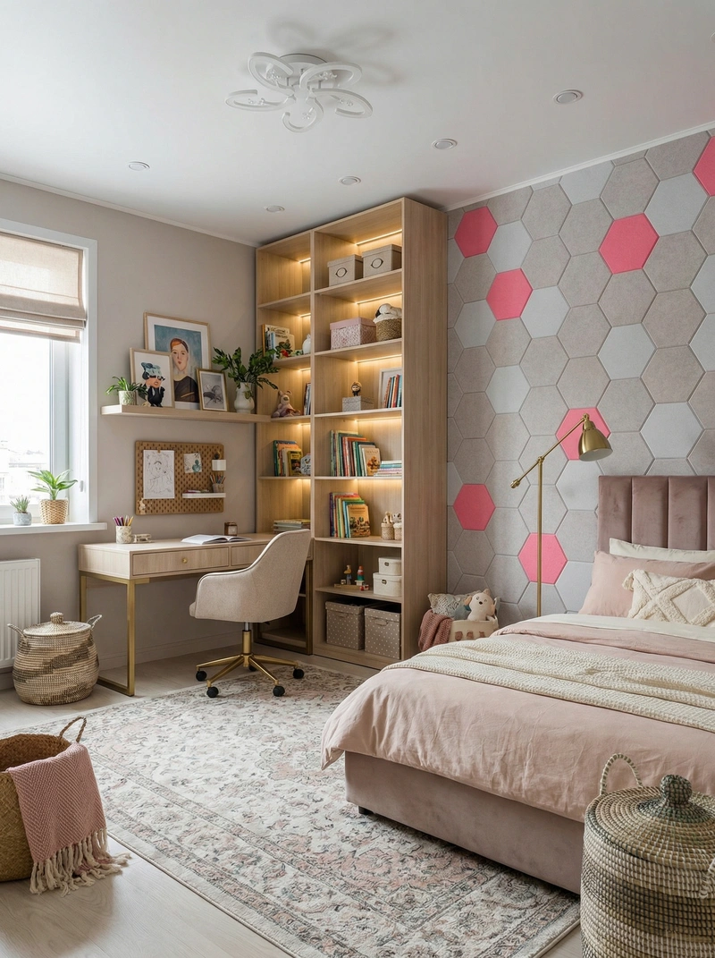 Дизайн интерьера в стиле Эклектика — Детская от нейросети RoomGPT