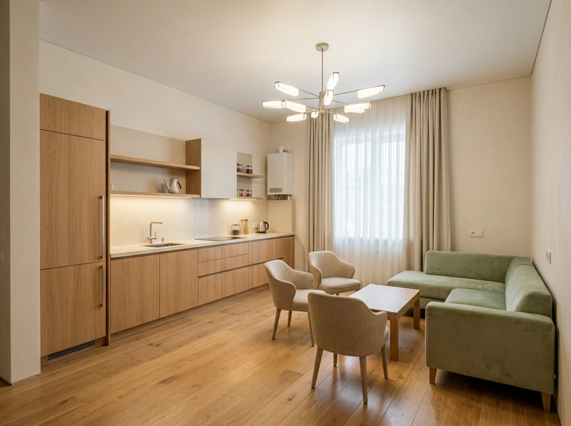 Дизайн кухни в стиле Минимализм — фото интерьера от нейросети RoomGPT