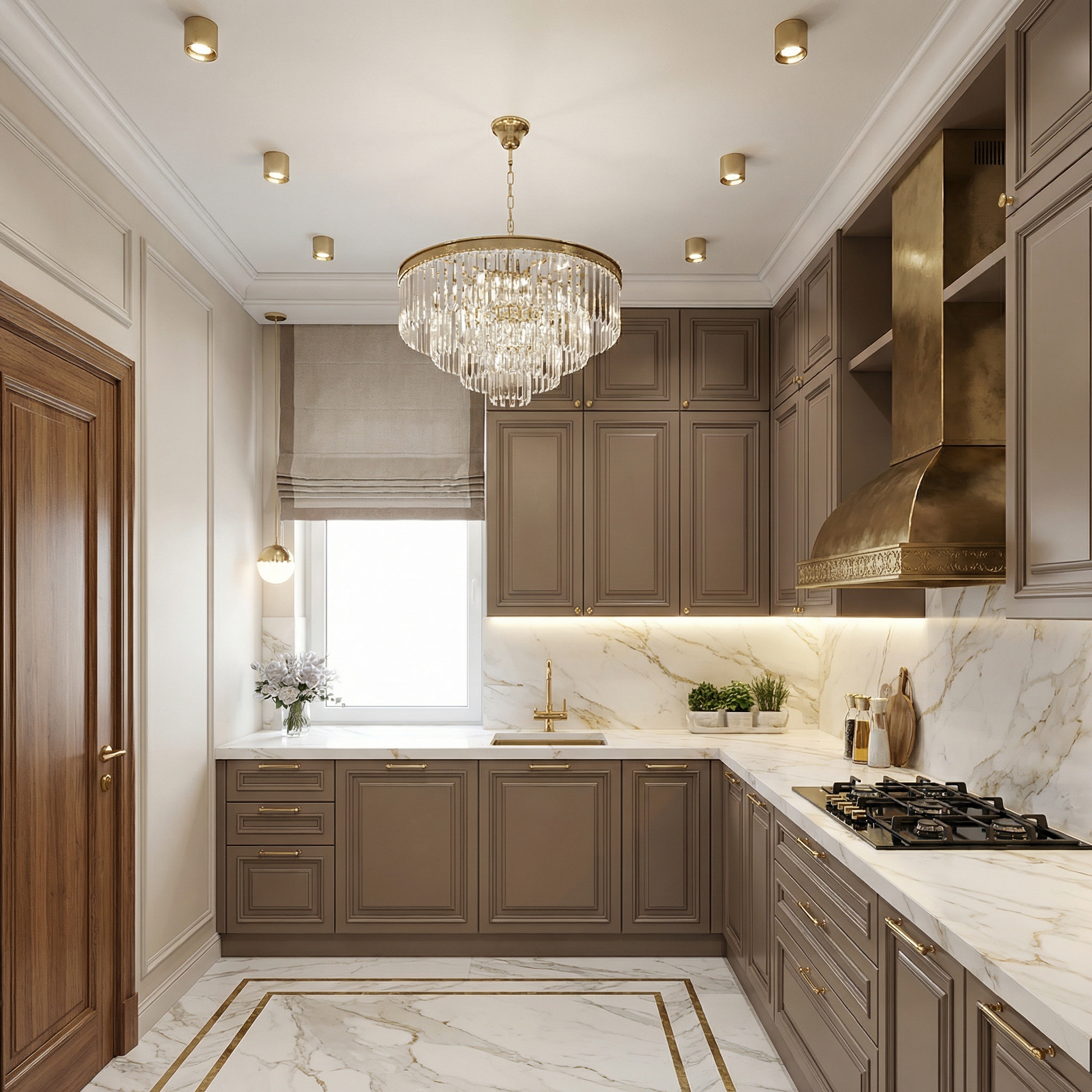 Дизайн кухни в стиле Неоклассика — фото интерьера от нейросети RoomGPT