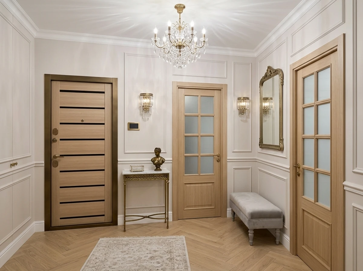 Дизайн прихожей в стиле Неоклассика — фото интерьера от нейросети RoomGPT