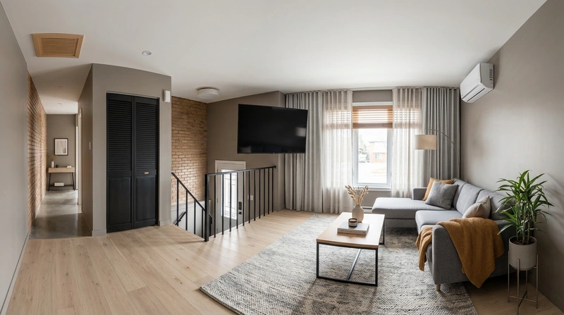 Дизайн интерьера в стиле Сканди — Гостиная от нейросети RoomGPT