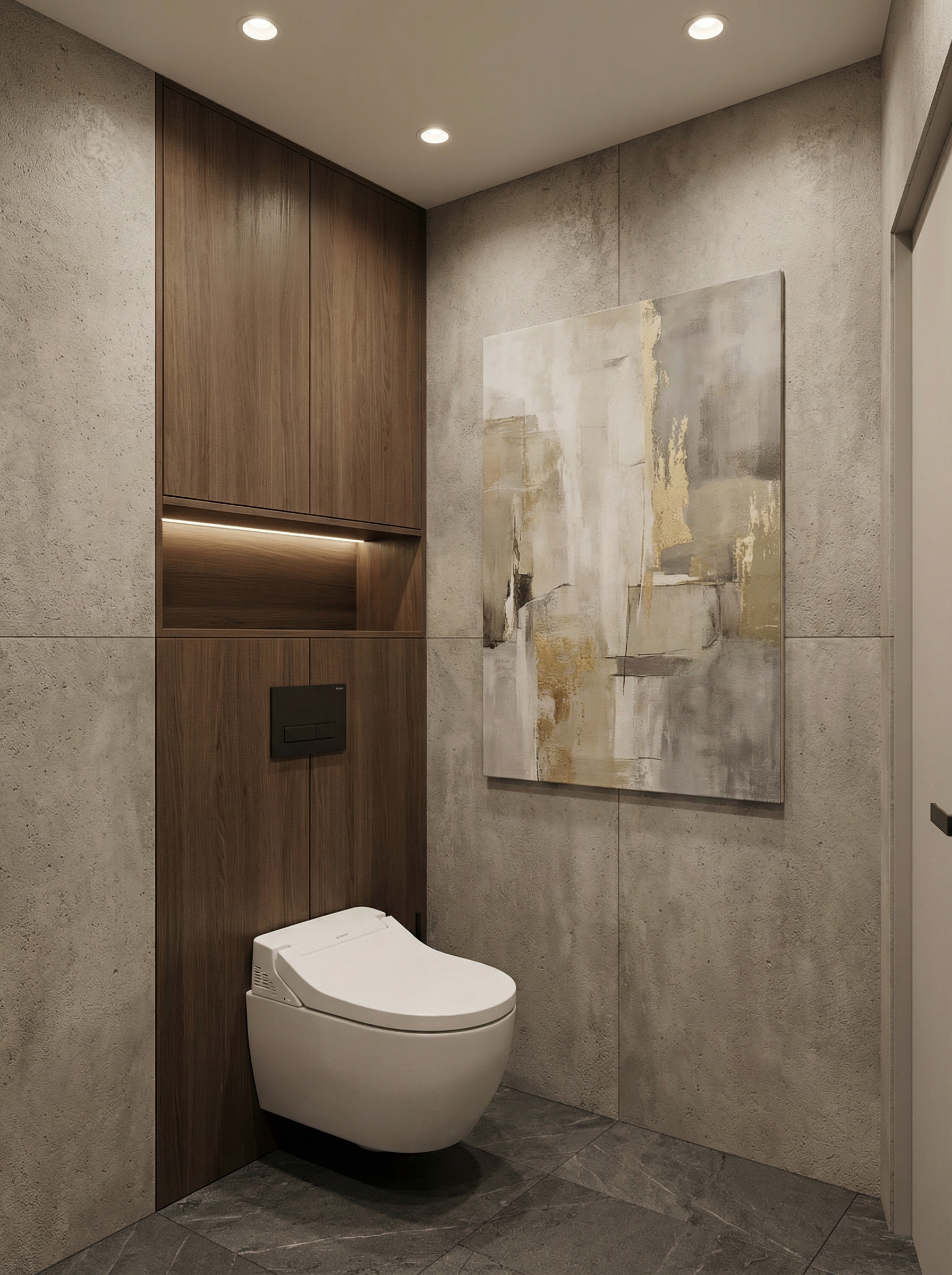 Дизайн ванной в стиле Минимализм — фото интерьера от нейросети RoomGPT