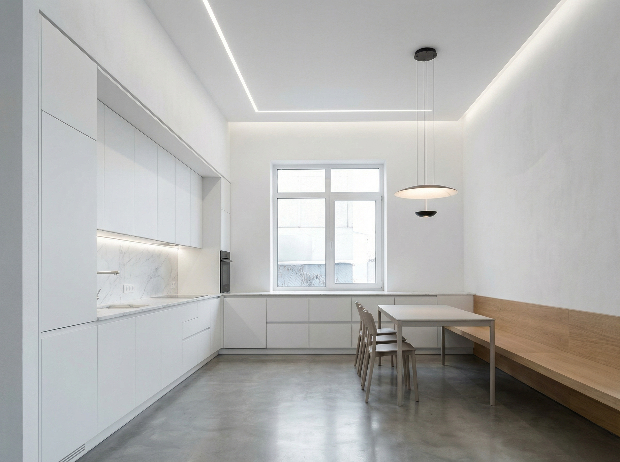 Дизайн кухни в стиле Минимализм — фото интерьера от нейросети RoomGPT