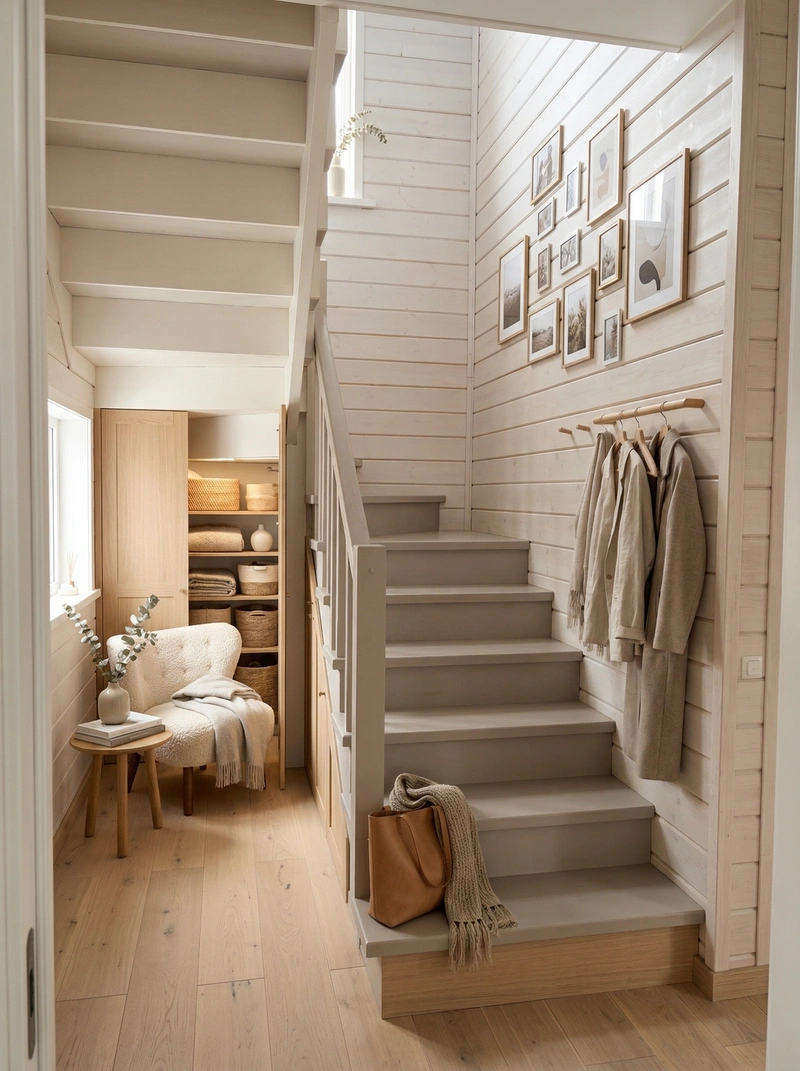 Дизайн гостиной в стиле Хюгге — фото интерьера от нейросети RoomGPT