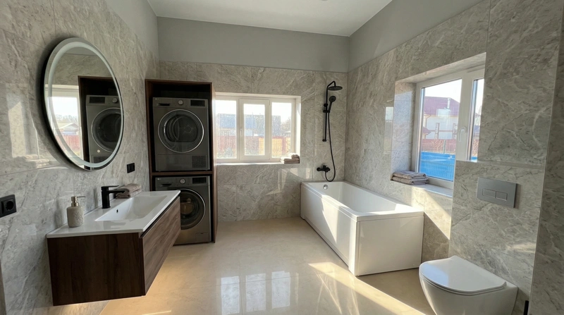 Дизайн ванной в стиле Без стиля — фото интерьера от нейросети RoomGPT