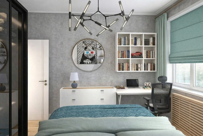 Дизайн спальни в стиле Без стиля — фото интерьера от нейросети RoomGPT