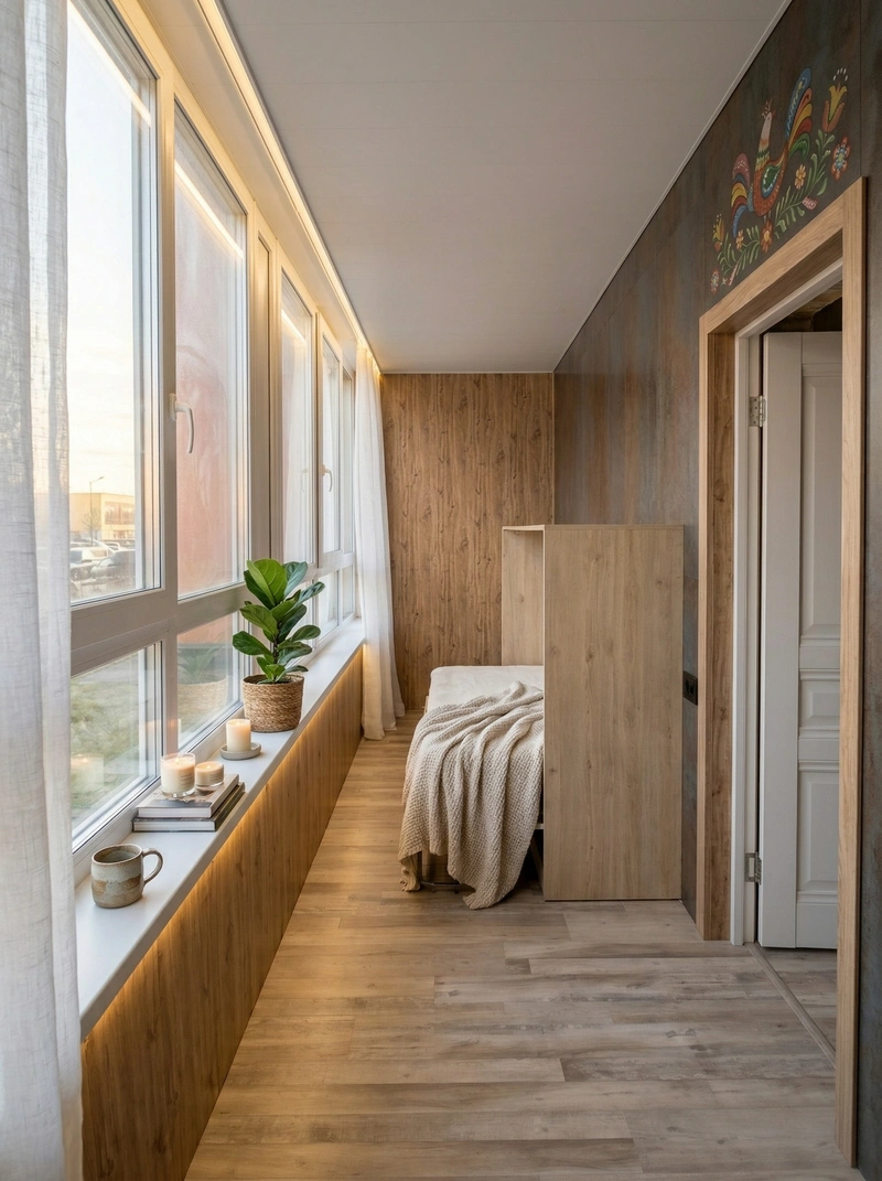 Дизайн гостиной в стиле Хюгге — фото интерьера от нейросети RoomGPT