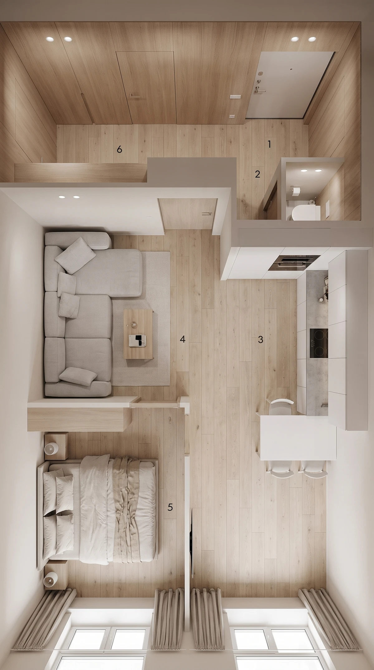 Дизайн гостиной в стиле Минимализм — фото интерьера от нейросети RoomGPT