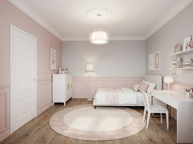 Дизайн интерьера в стиле Классика — Детская от нейросети RoomGPT