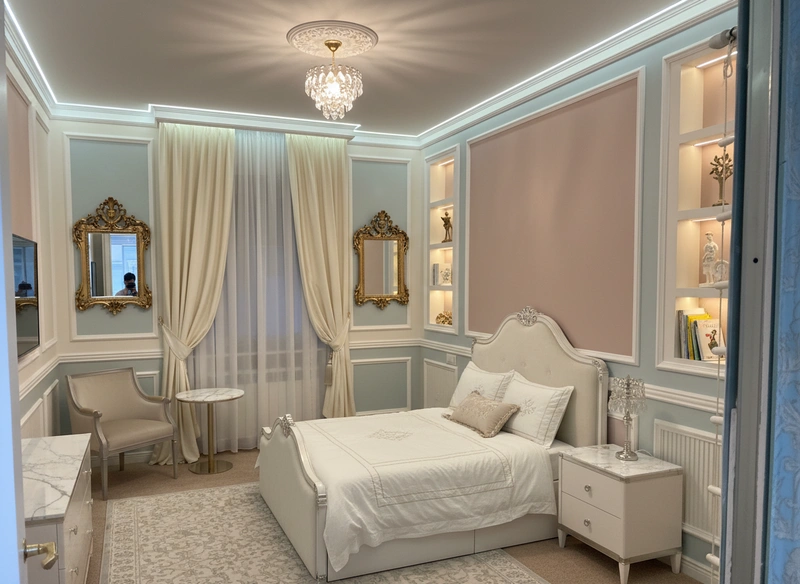 Дизайн детской в стиле Классика — фото интерьера от нейросети RoomGPT