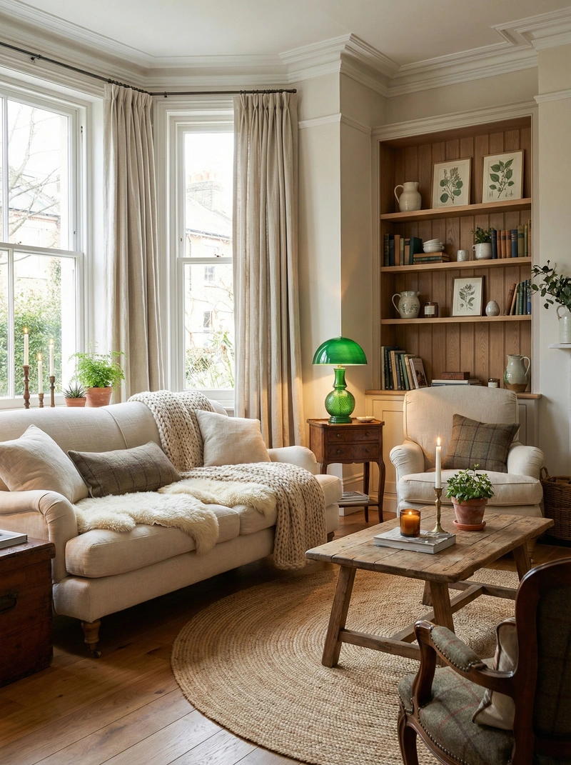 Дизайн интерьера в стиле Хюгге — Гостиная от нейросети RoomGPT