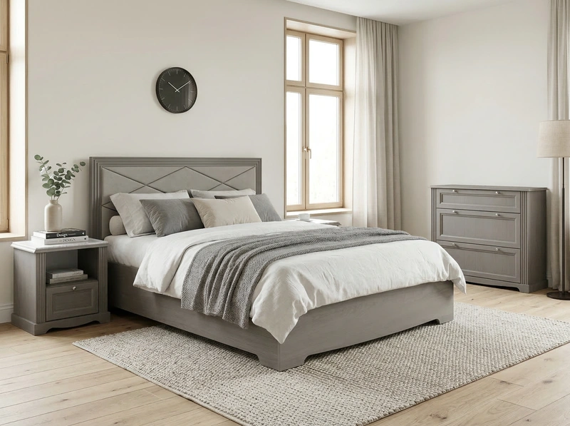 Дизайн спальни в стиле Сканди — фото интерьера от нейросети RoomGPT