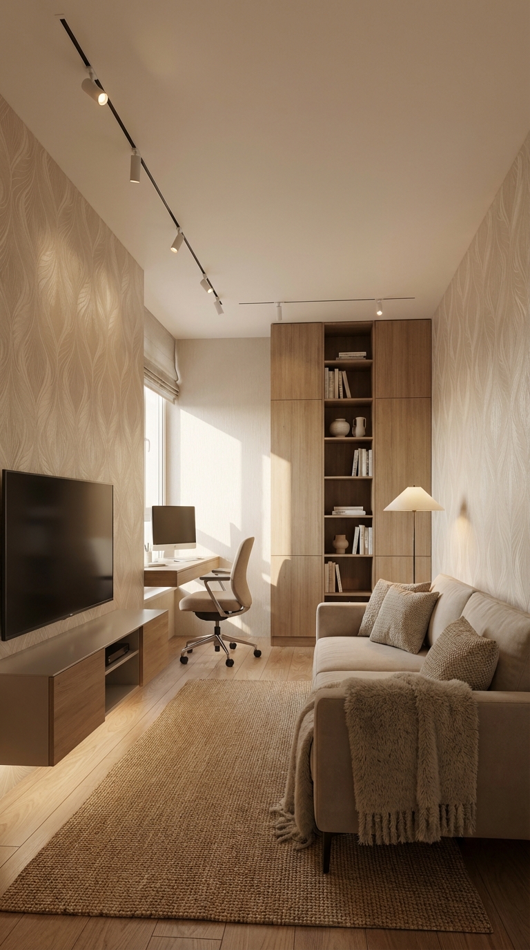 Дизайн гостиной в стиле Минимализм — фото интерьера от нейросети RoomGPT