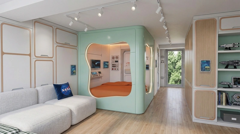 Дизайн детской в стиле Без стиля — фото интерьера от нейросети RoomGPT