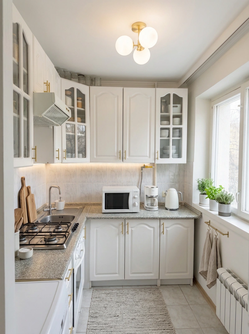 Дизайн интерьера в стиле Сканди — Кухня от нейросети RoomGPT