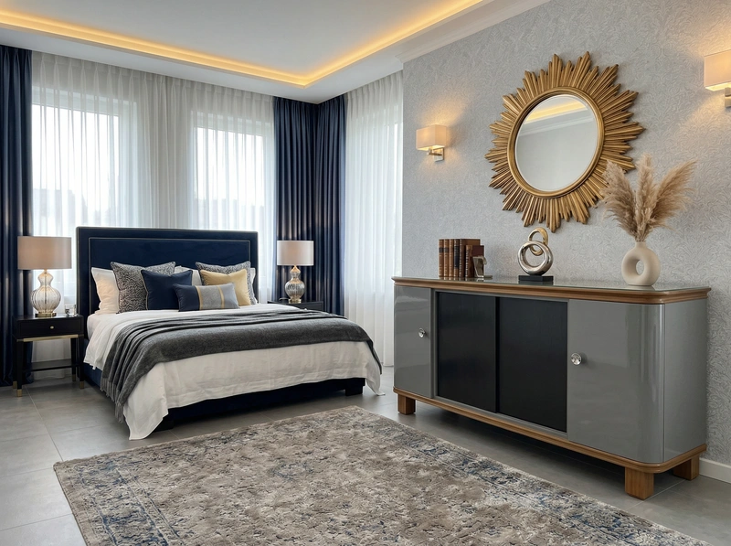 Дизайн интерьера в стиле Классика — Спальня от нейросети RoomGPT