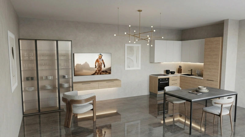 Дизайн кухни в стиле Минимализм — фото интерьера от нейросети RoomGPT