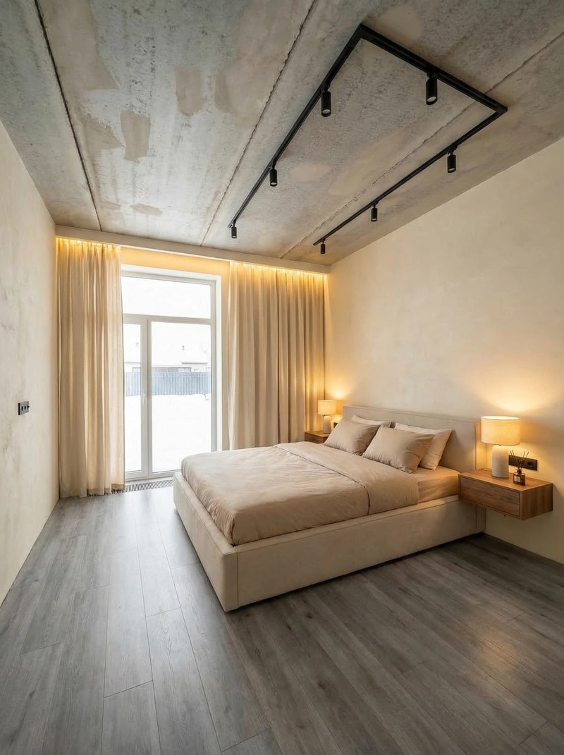 Дизайн интерьера в стиле Минимализм — Спальня от нейросети RoomGPT