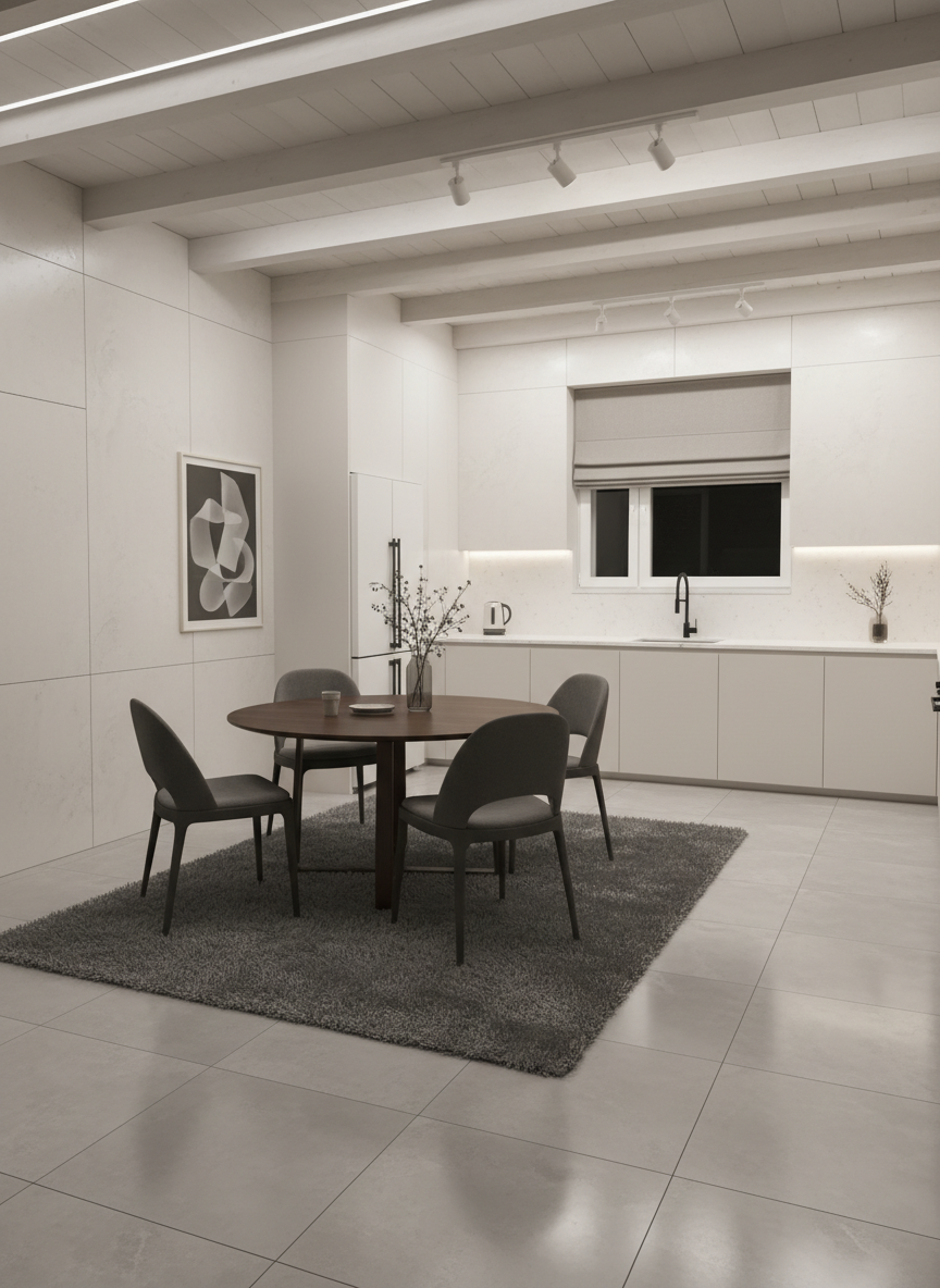 Дизайн кухни в стиле Минимализм — фото интерьера от нейросети RoomGPT