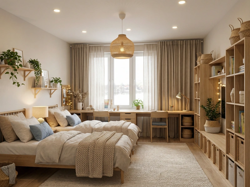 Дизайн интерьера в стиле Хюгге — Гостиная от нейросети RoomGPT