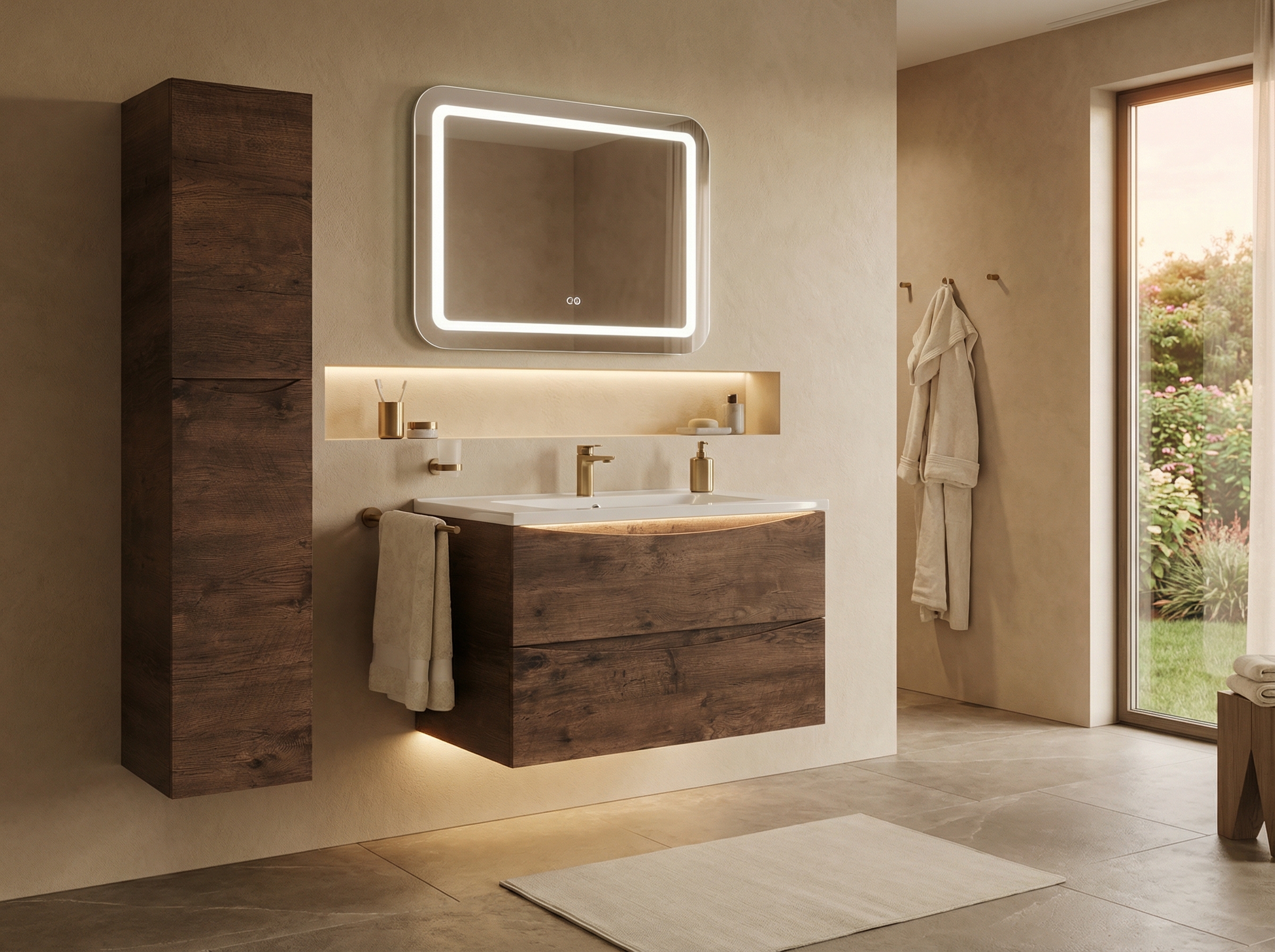 Дизайн ванной в стиле Минимализм — фото интерьера от нейросети RoomGPT