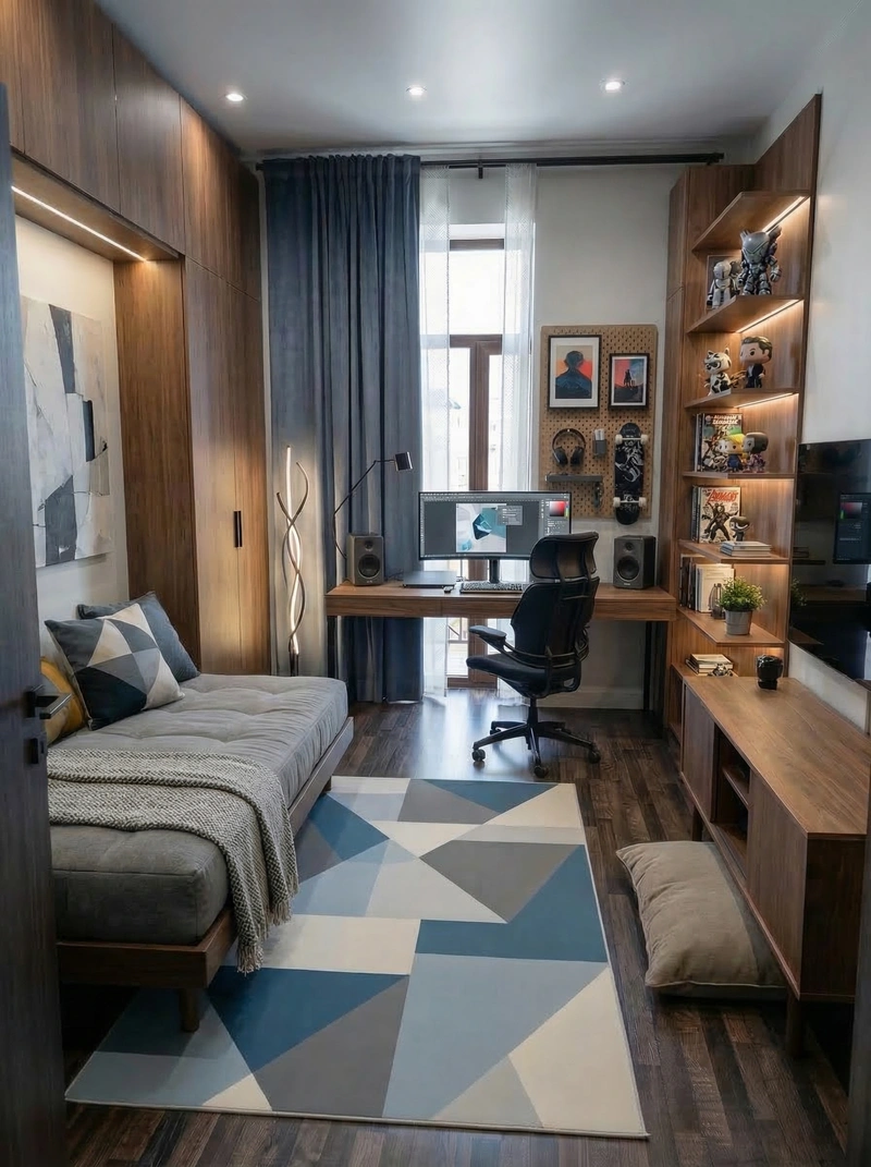 Дизайн интерьера в стиле Минимализм — Гостиная от нейросети RoomGPT