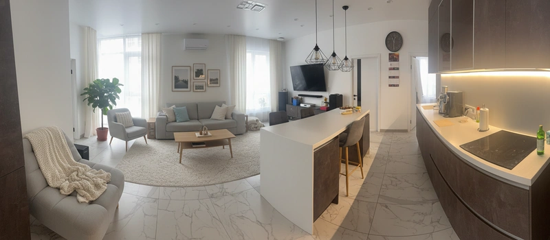 Дизайн интерьера в стиле Хюгге — Гостиная от нейросети RoomGPT