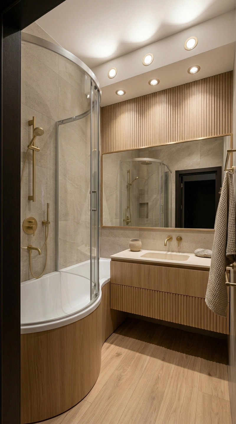 Дизайн гостиной в стиле Japandi — фото интерьера от нейросети RoomGPT