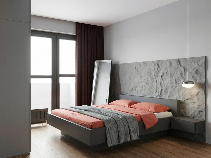 Дизайн интерьера в стиле Сканди — Спальня от нейросети RoomGPT