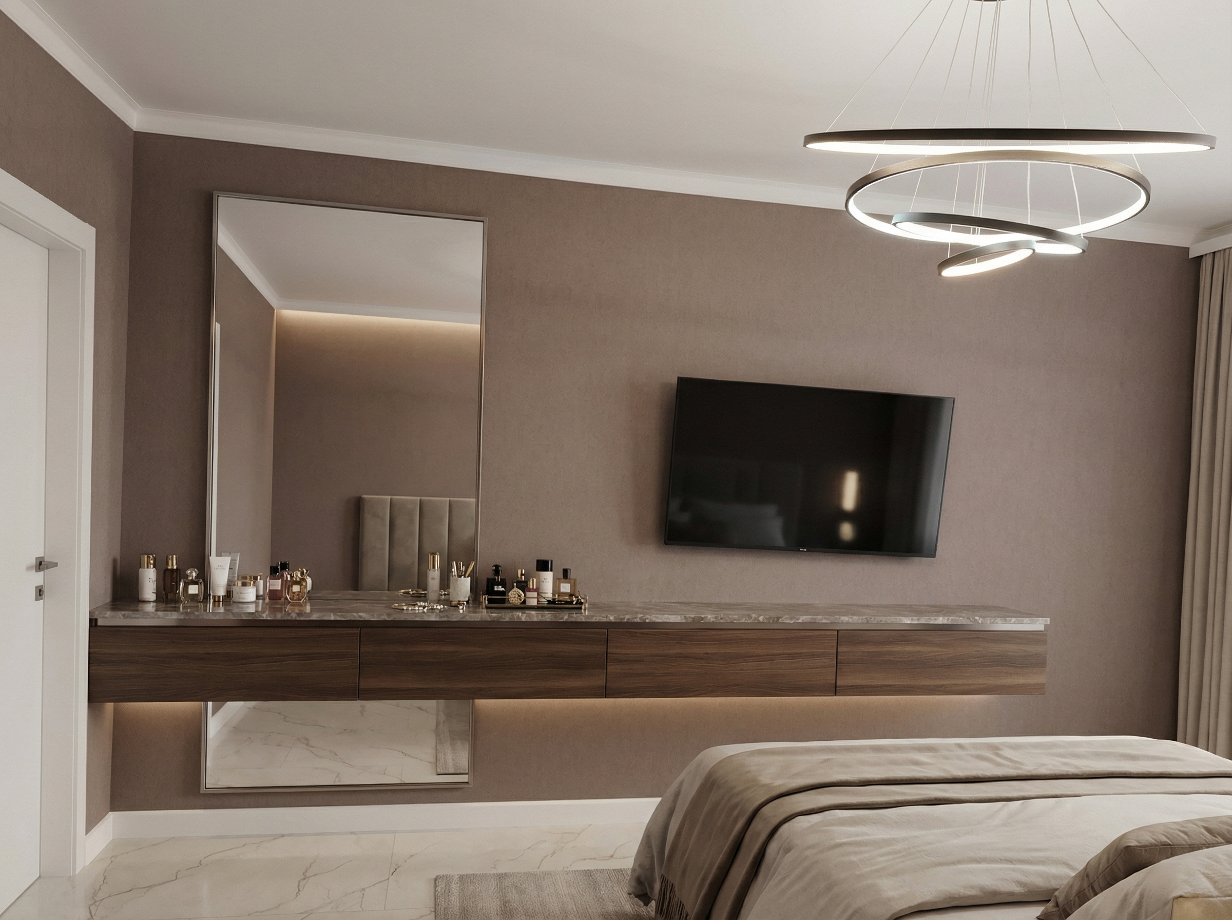 Дизайн спальни в стиле Минимализм — фото интерьера от нейросети RoomGPT