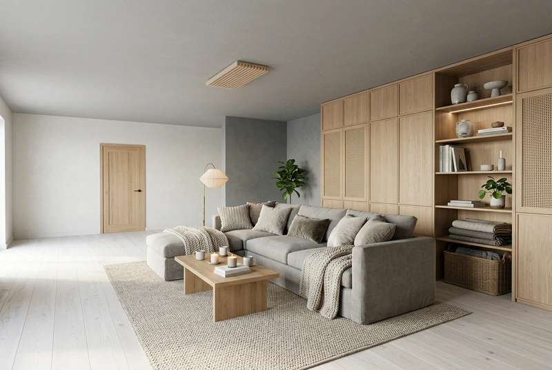 Дизайн интерьера в стиле Хюгге — Гостиная от нейросети RoomGPT