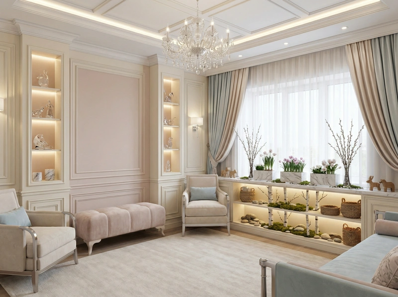 Дизайн детской в стиле Классика — фото интерьера от нейросети RoomGPT