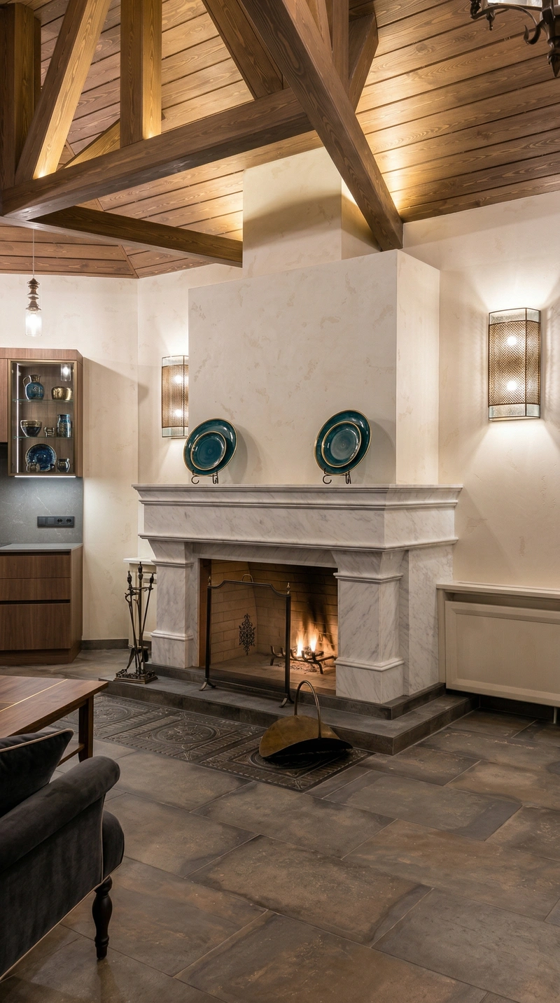 Дизайн гостиной в стиле Контемпорари — фото интерьера от нейросети RoomGPT