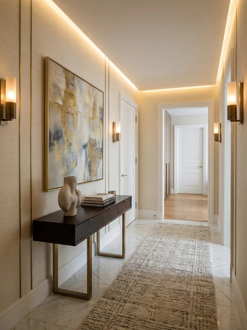 Дизайн интерьера в стиле Контемпорари — Прихожая от нейросети RoomGPT