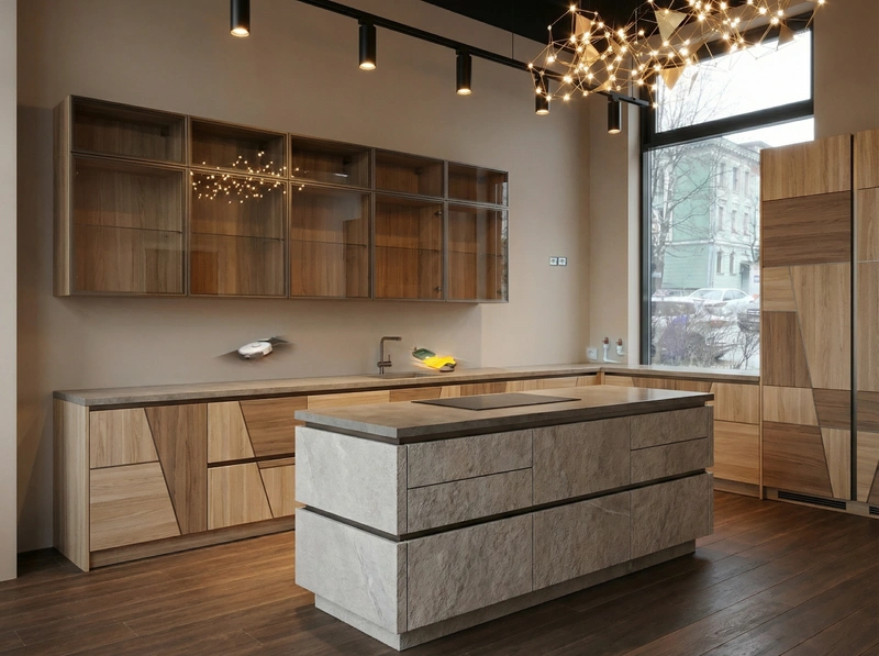 Дизайн кухни в стиле Japandi — фото интерьера от нейросети RoomGPT