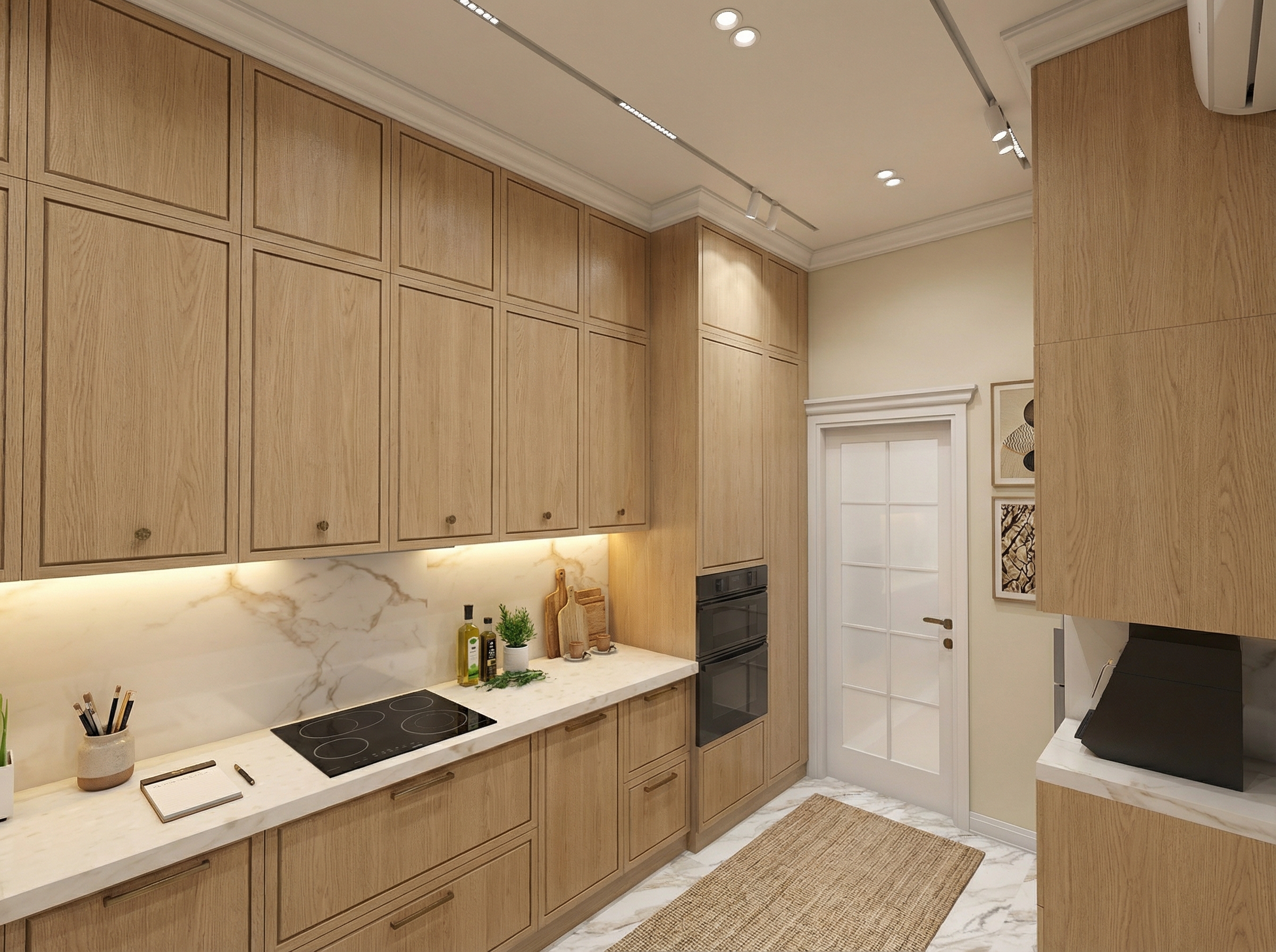 Дизайн кухни в стиле Контемпорари — фото интерьера от нейросети RoomGPT