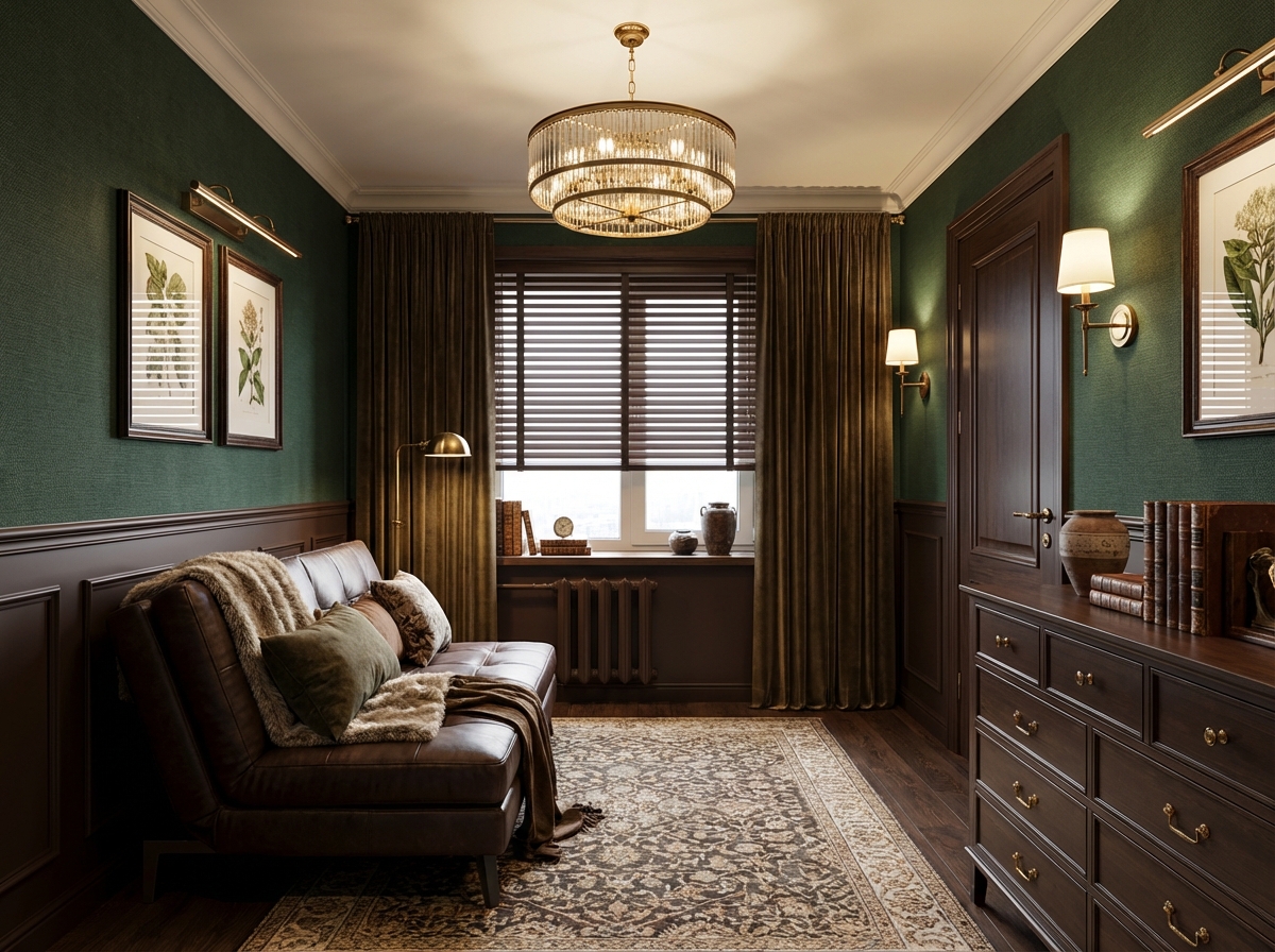 Дизайн спальни в стиле Британский — фото интерьера от нейросети RoomGPT