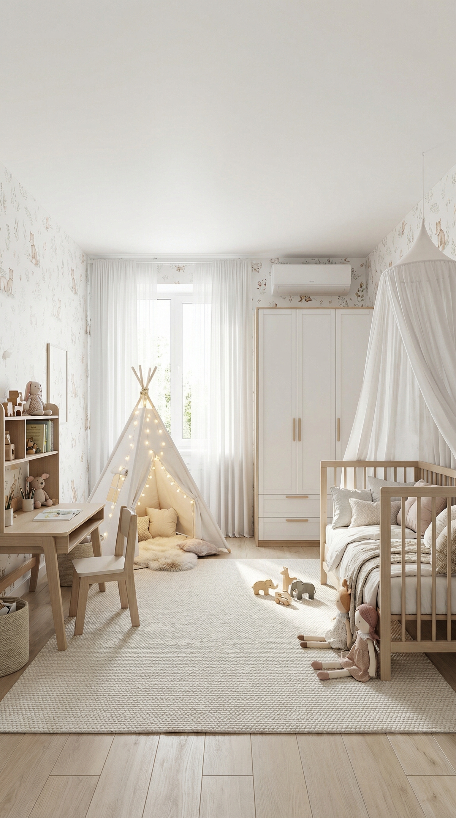 Дизайн детской в стиле Хюгге — фото интерьера от нейросети RoomGPT