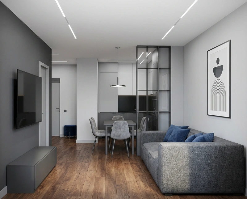 Дизайн интерьера в стиле Сканди — Гостиная от нейросети RoomGPT