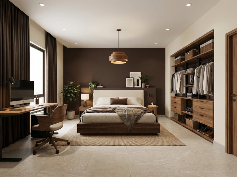 Дизайн спальни в стиле Минимализм — фото интерьера от нейросети RoomGPT